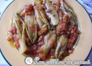 Teglia d´Indivia Brasata – Endibia braseada con tomates