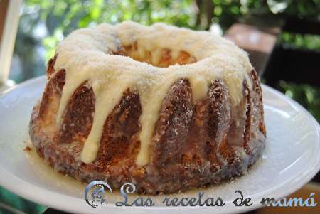 Pastel bombón de coco