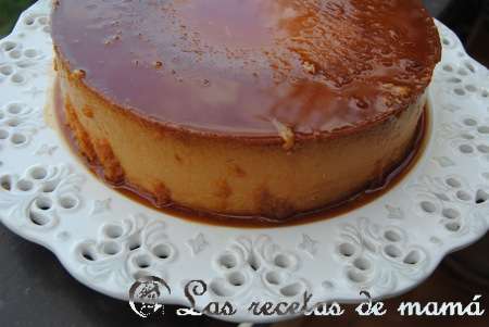 Flan de turrón