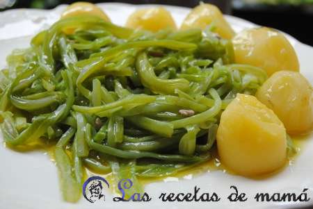 Judías verdes en juliana