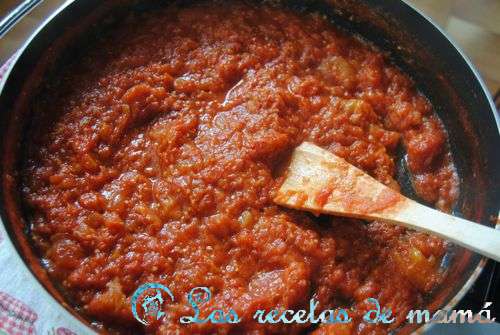 Salsa de tomate – tomate frito casero