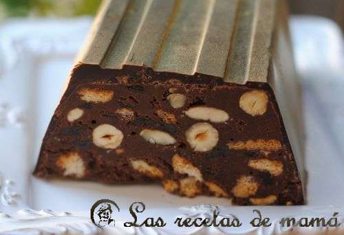 Turron de chocolate / lingote de oro: El corte