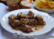 Estofado de ternera con guisantes