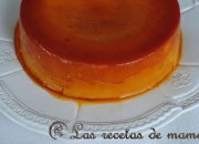 Flan casero de dulce de leche