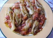 Teglia d´Indivia Brasata – Endibia braseada con tomates