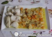Rape con salsa de champiñones