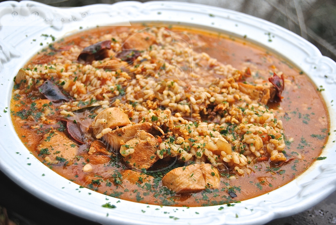 Arroz caldoso con pollo