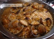 Arroz con gambas y almejas