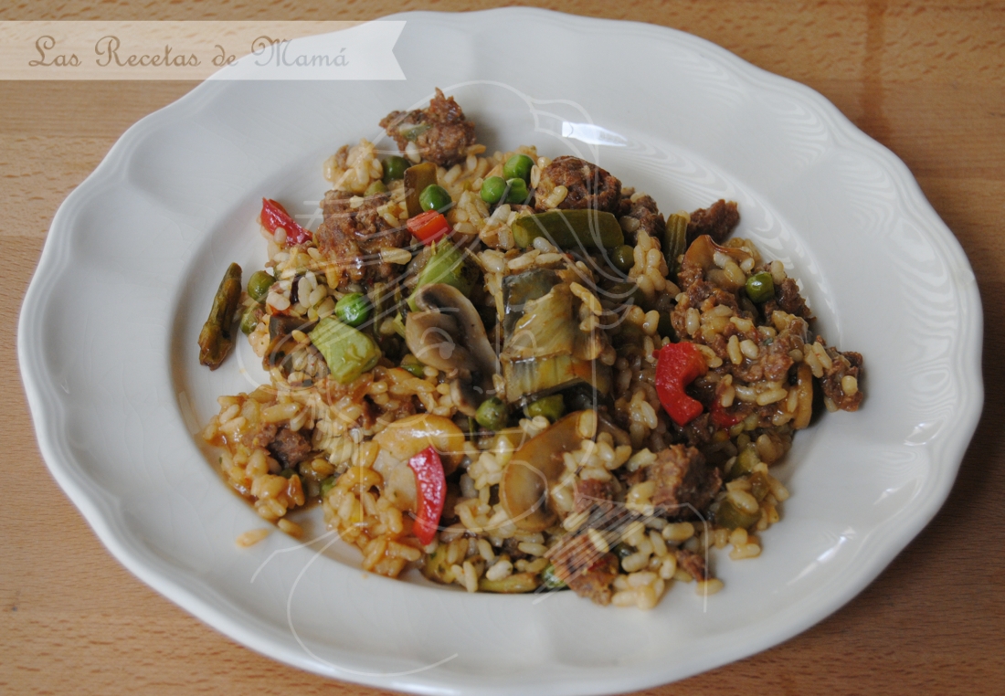 Arroz con verduritas de temporada