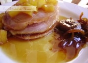Milhojas de Sajonia y manzana caramelizada