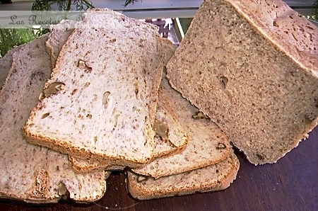 Pan integral de nueces con masa madre