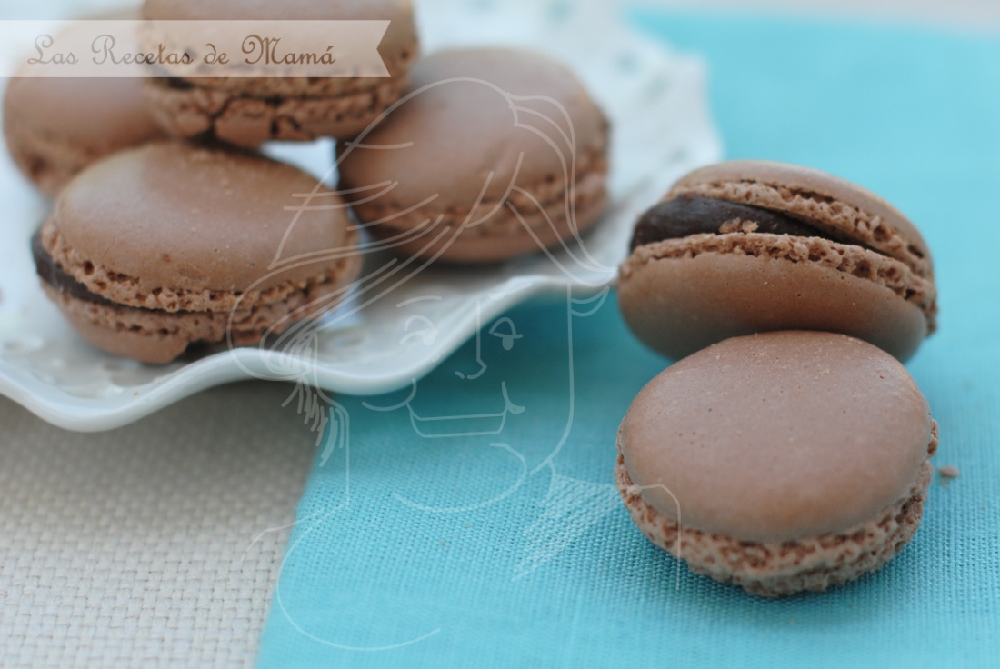 Macarons de chocolate