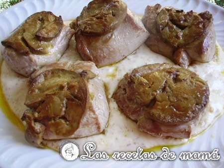 Solomillo gratinado con foie