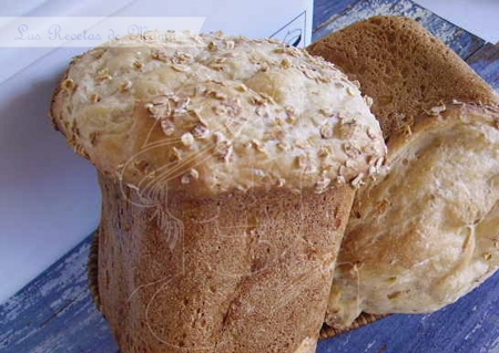 Pan de patata y avena en panificadora
