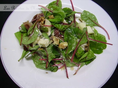 Ensalada de acelgas rojas
