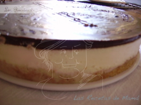 Tarta mousse de naranja y chocolate