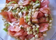 Garbanzos con vinagreta de tomate
