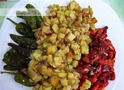 Fritura de verduras 3 colores