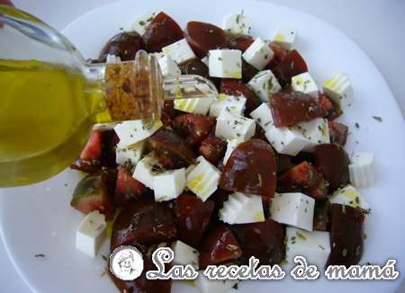 Ensalada de tomate kumato