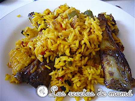 Arroz con costillas y verduritas