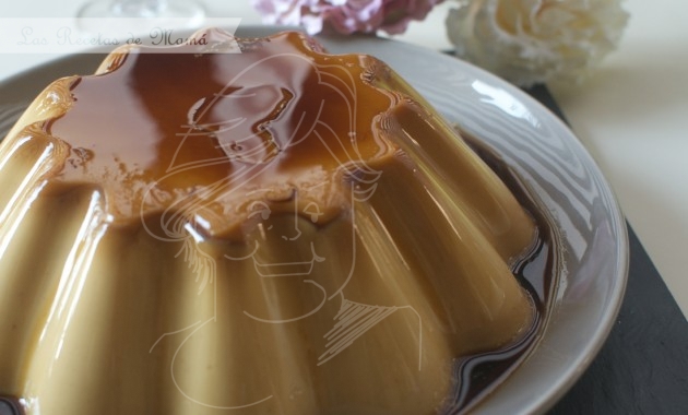 flan de turrón