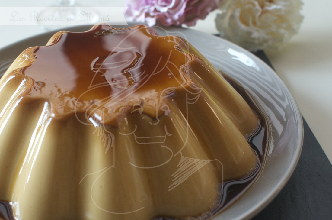 flan de turrón