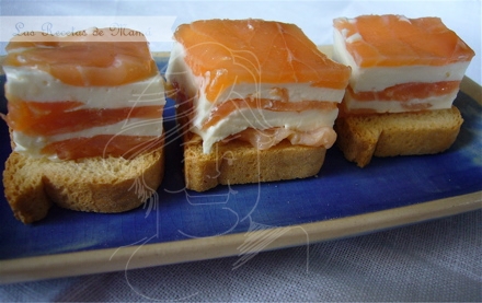 Milhojas de salmón