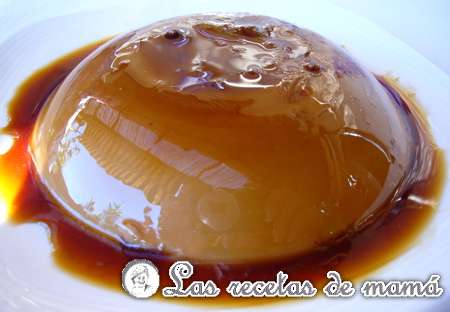 Flan de chocolate al caramelo
