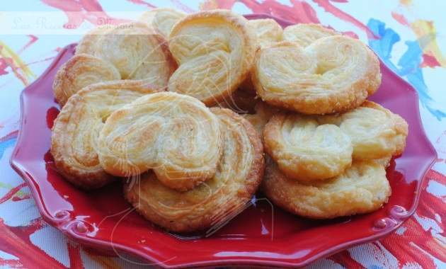 Palmeras y palmeritas de hojaldre