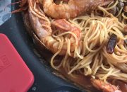 Espaguetis con gambas – Spaghetti frutti di mare