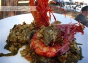 Arroz de camping – arroz con verduras y carabineros