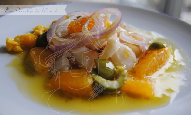 Ensalada molinera de bacalao y naranja