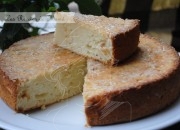 Bizcocho de queso cremoso  y vainilla