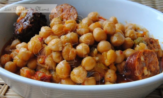 Potaje de garbanzos como Dios manda
