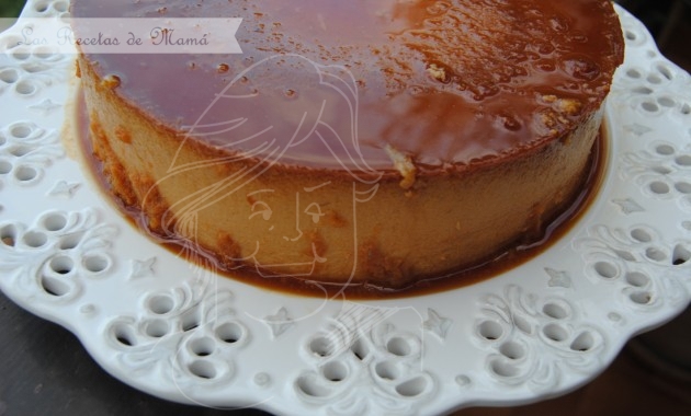 Flan de turrón