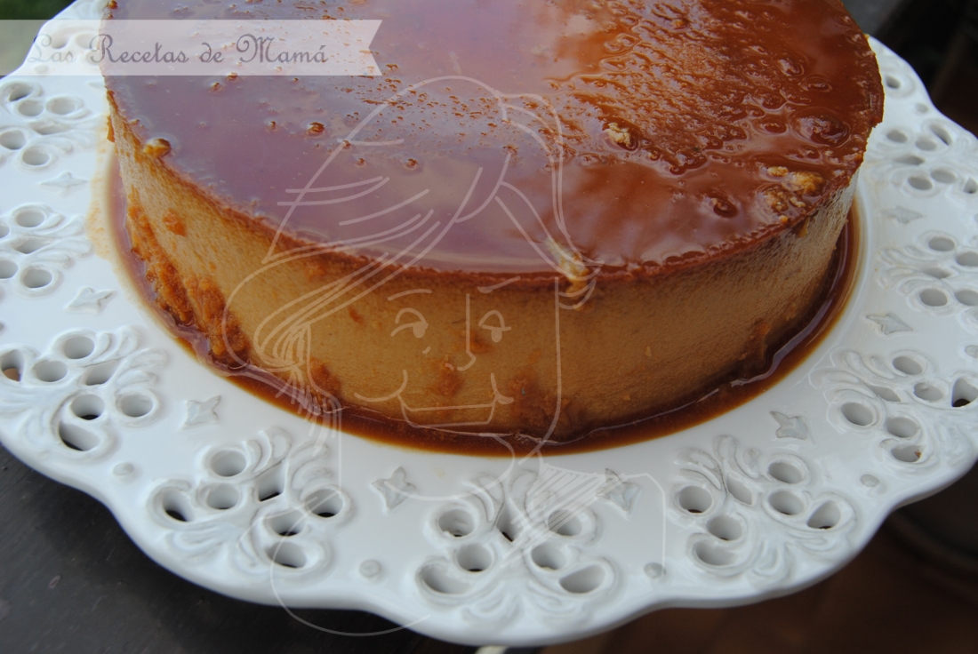 Flan de turrón