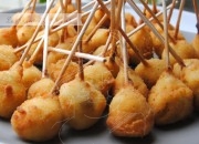 Piruletas de villaroy con foie