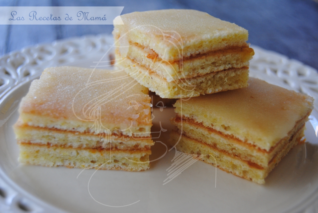 Pastelitos de naranja con glasa de Cointreau