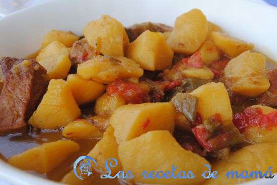 Cazuela de lomo con patatas