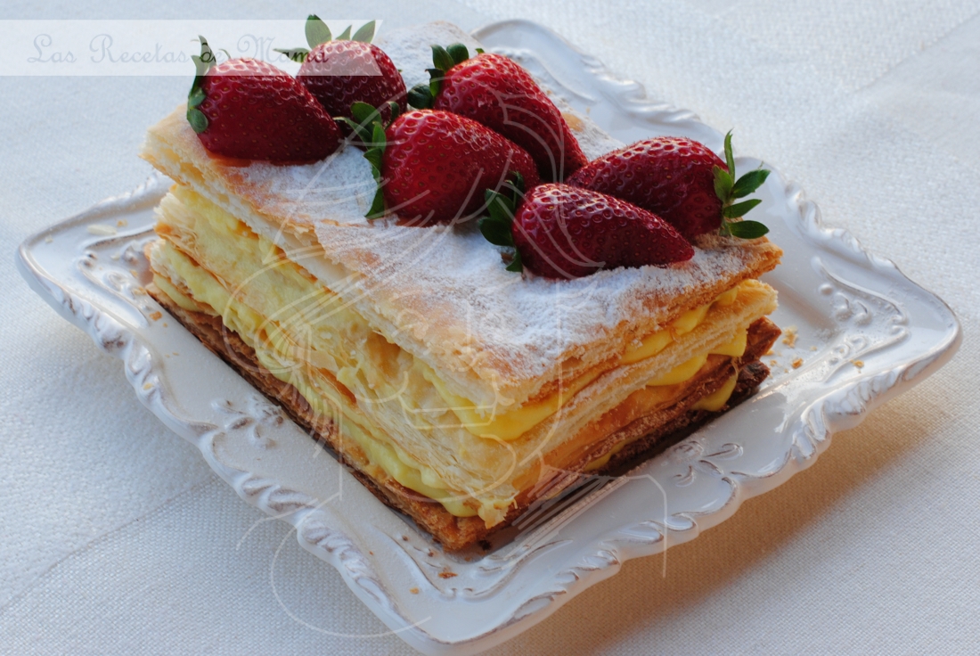 Milhojas de crema