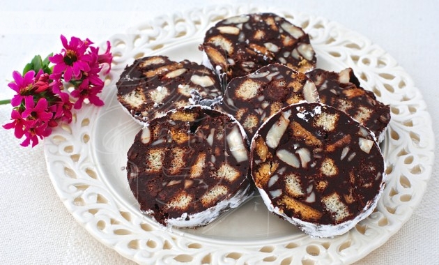 Video receta de salchichón de chocolate