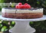 Tarta helada mousse de tres chocolates