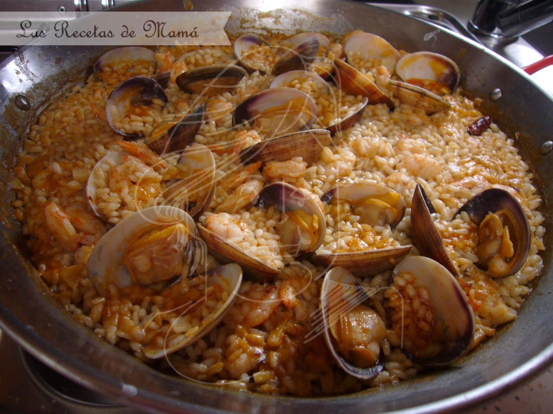 Arroz con gambas y almejas – Video receta