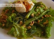 Ensalada templada de espárragos con vinagreta de avellanas