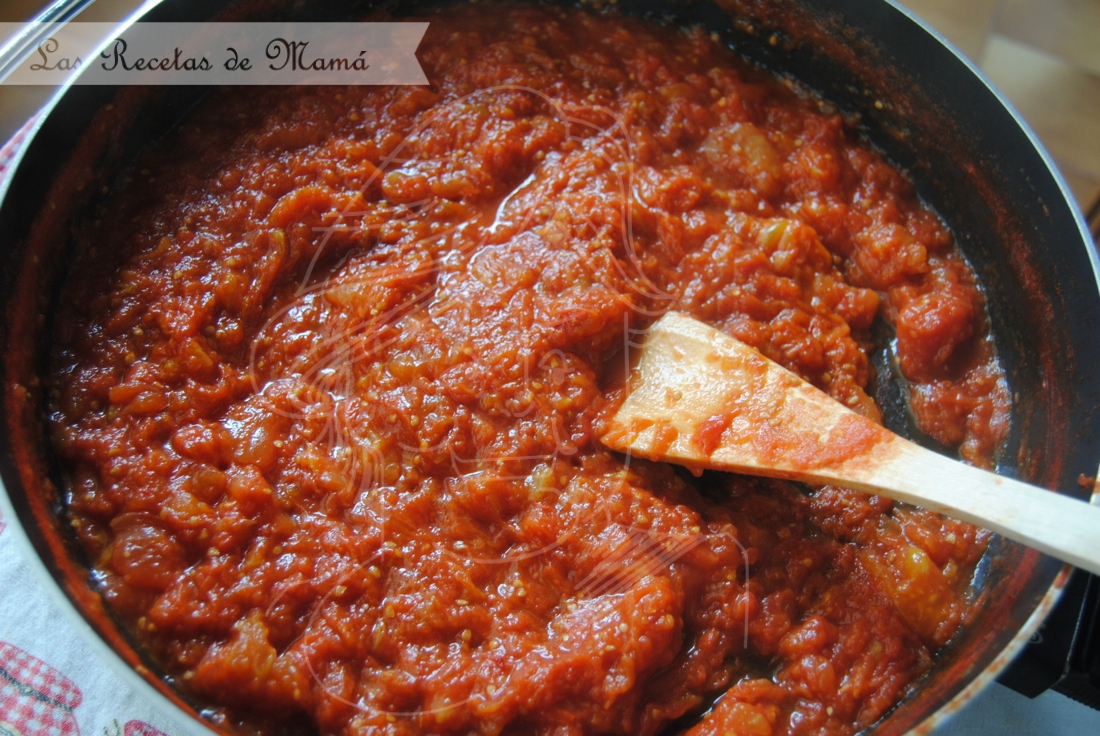 Salsa de tomate – tomate frito casero