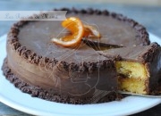Tarta de chocolate y naranja