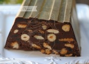 Turron de chocolate / lingote de oro: El corte