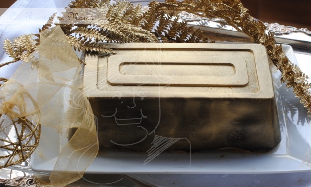 Turrón de chocolate / lingote de oro