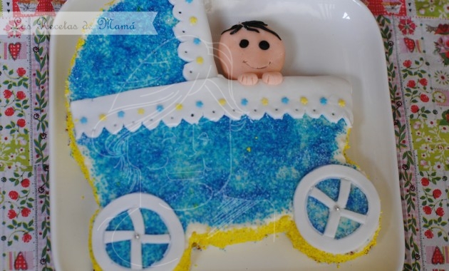 Tarta cochecito de bebé