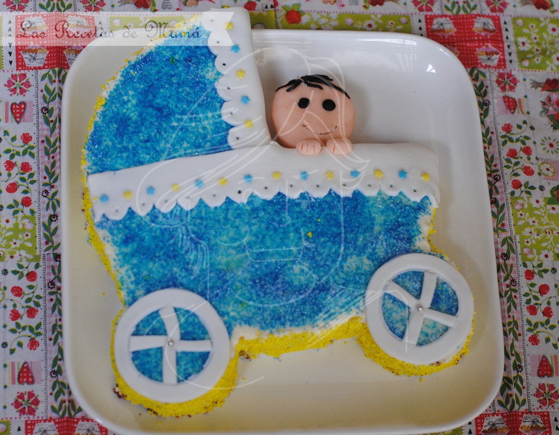 Tarta cochecito de bebé